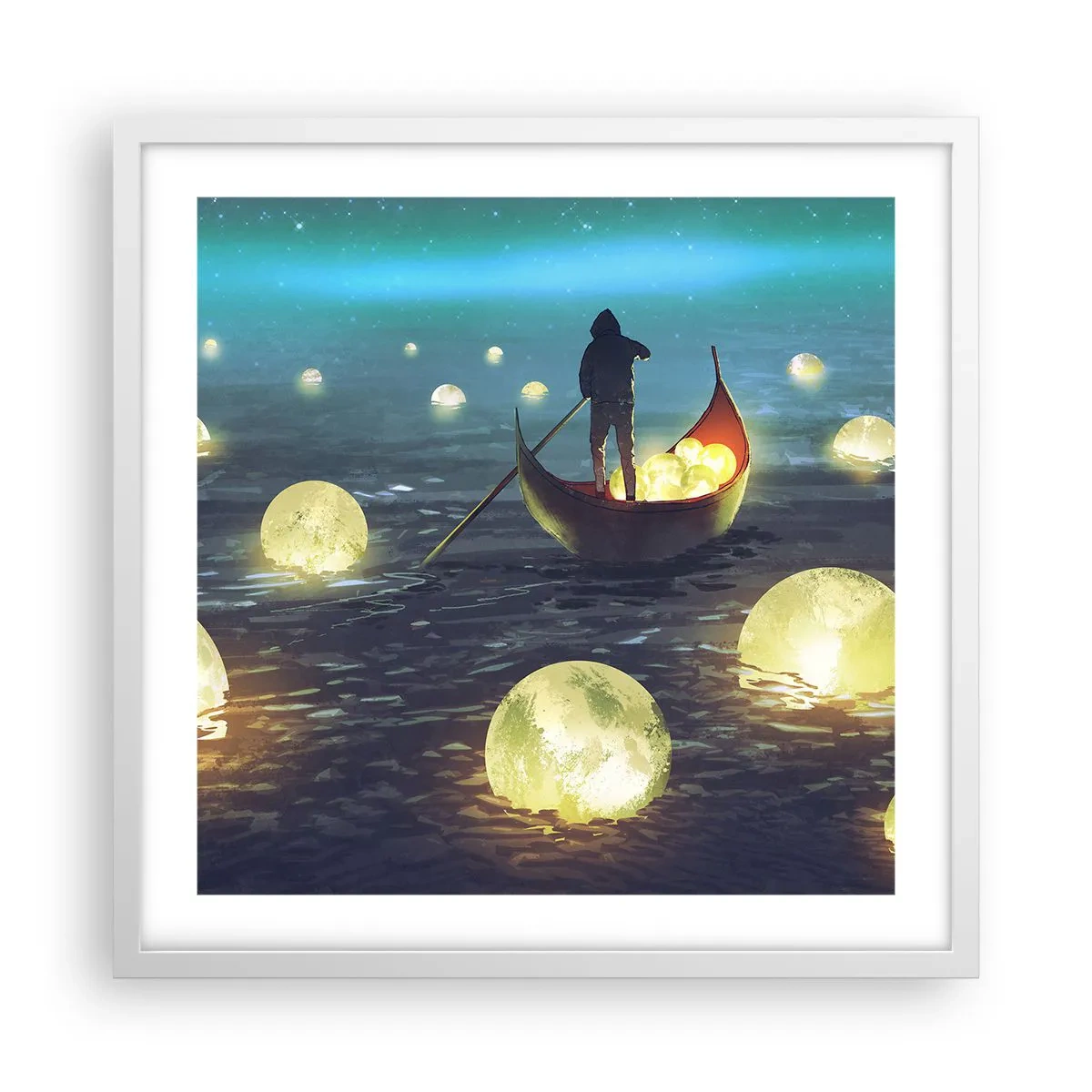 Affiche dans un cadre blanc - Poster - Des choses dont les philosophes n'ont jamais rêvé - 50x50 cm