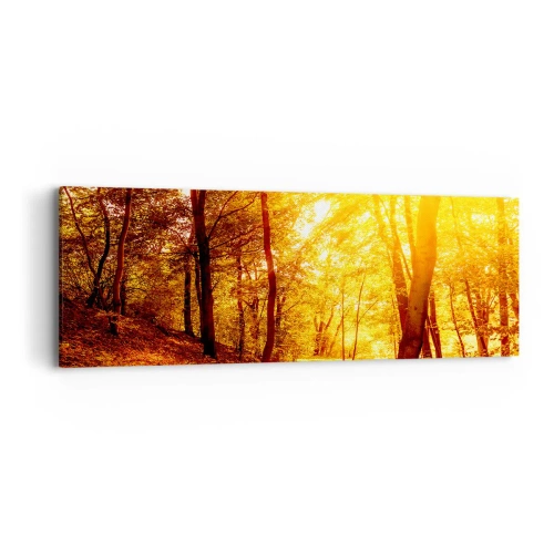 Impression sur toile - Image sur toile - Vers la clairière dorée - 90x30 cm