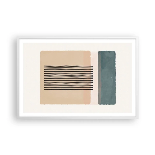 Affiche dans un cadre blanc - Poster - Tout est en ordre - 91x61 cm