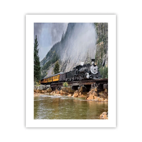 Affiche - Poster - Et lui jusqu'où? Jusqu'où? - 40x50 cm