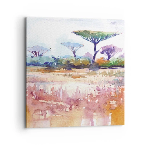 Impression sur toile - Image sur toile - Couleurs de savane - 70x70 cm