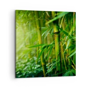 Impression sur toile - Image sur toile - Apprenez à connaître le vert lui-même - 60x60 cm