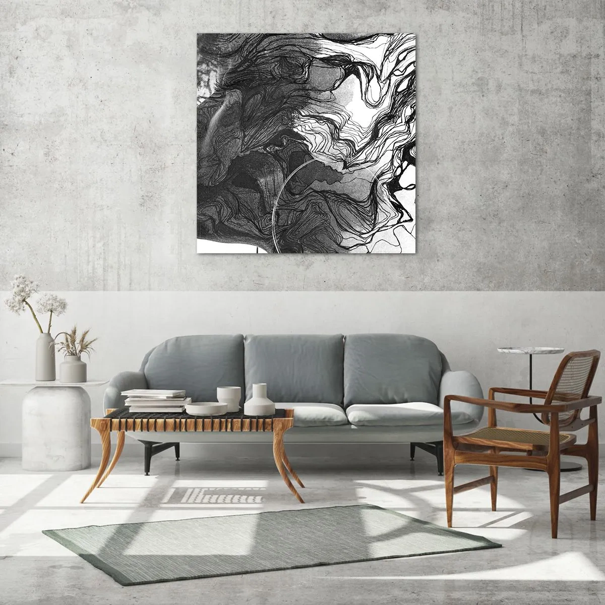 Impression sur verre - Image sur verre - Emmêlé dans les rêves - 60x60 cm