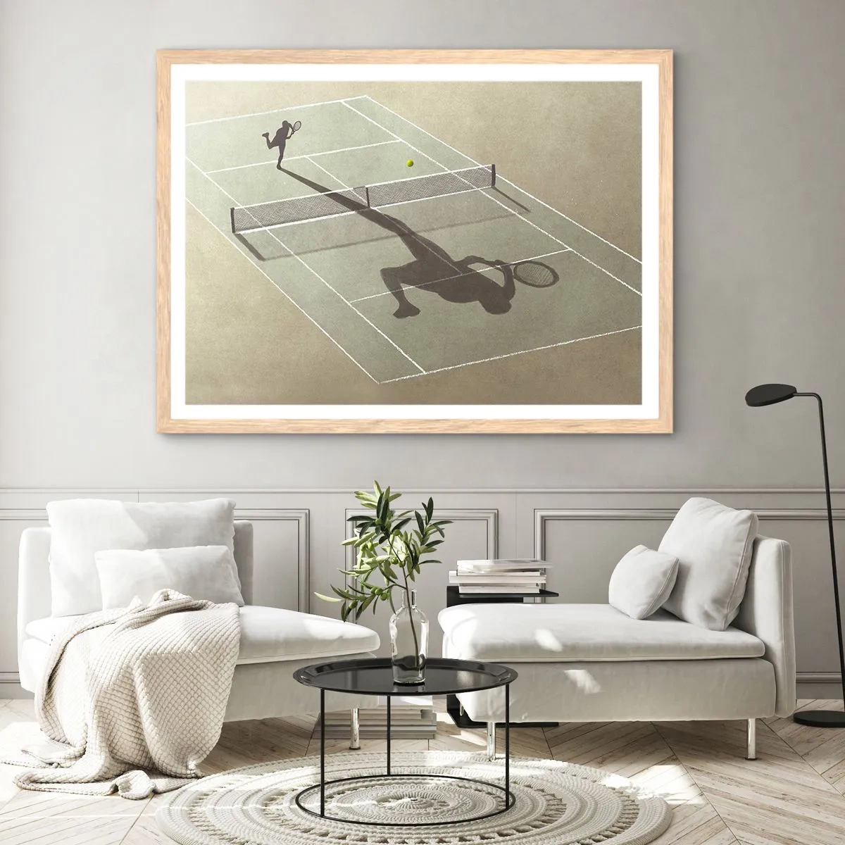 Affiche dans un chêne clair - Poster - Dépassement de soi - 70x50 cm