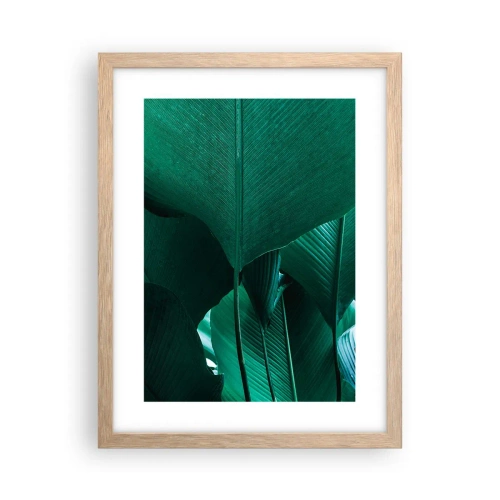 Affiche dans un chêne clair - Poster - Tourné vers la lumière - 30x40 cm