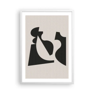 Affiche dans un cadre blanc - Poster - À monter soi-même - 50x70 cm