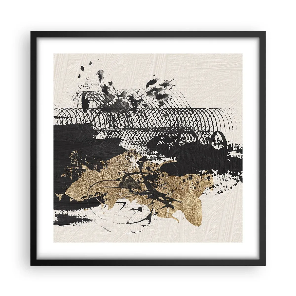 Affiche dans un cadre noir - Poster - Composer avec passion - 50x50 cm