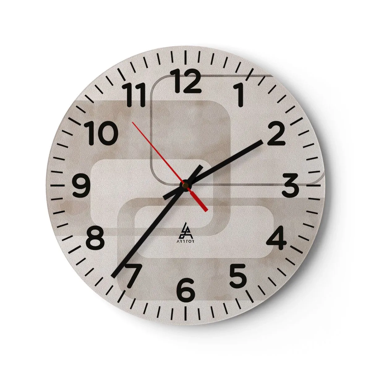 Horloge murale - Pendule murale - Fugue géométrique - 30x30 cm