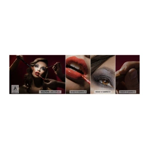 Échantillon de Papier Peint Premium Sand - Belle rêveuse - Femme, Se maquiller, Actrice - 100x30 cm