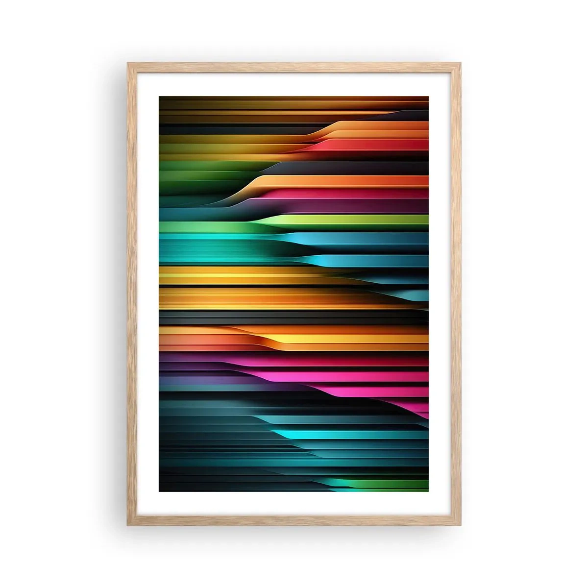 Affiche dans un chêne clair - Poster - Un organe de lumière - 50x70 cm