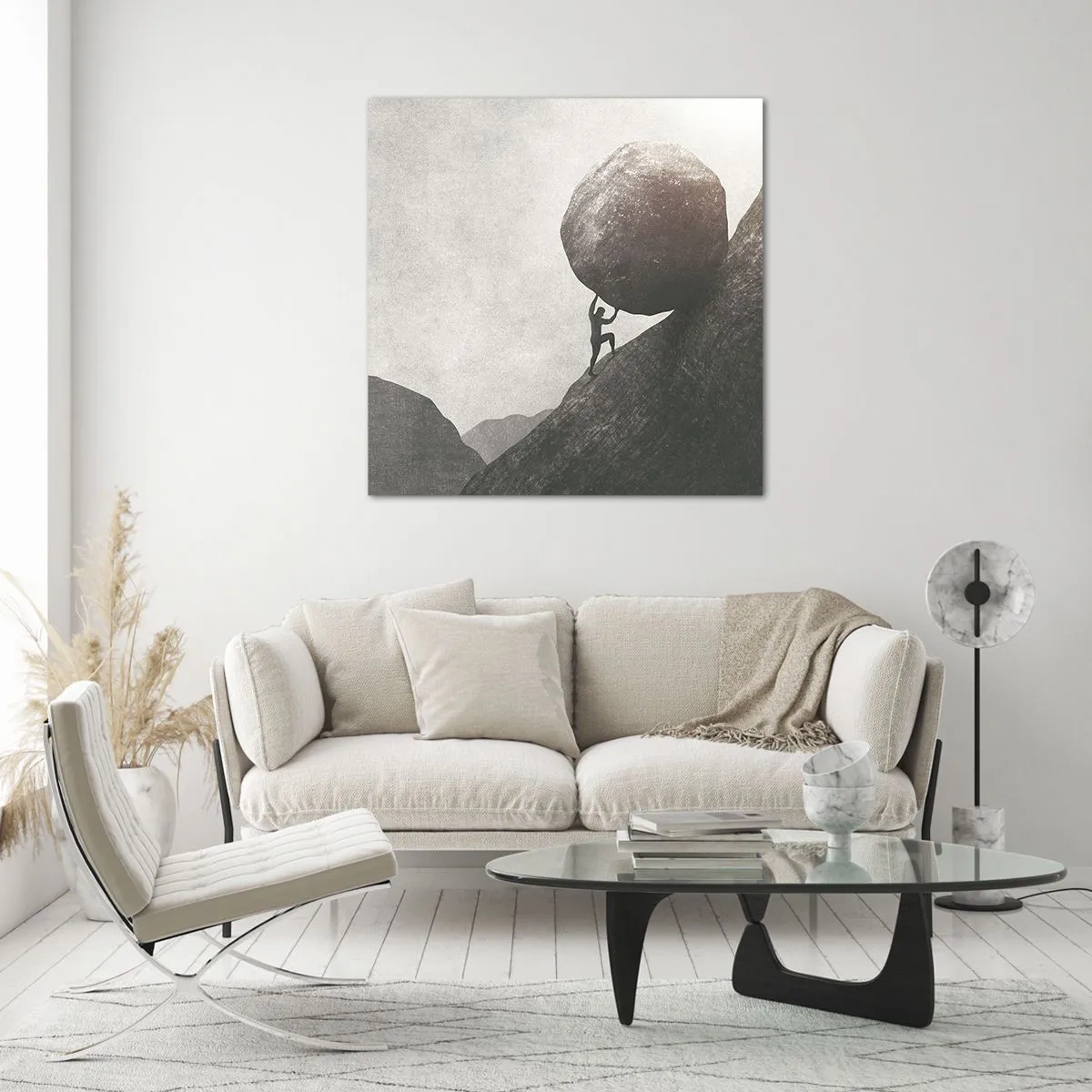 Impression sur verre - Image sur verre - Je crois contre tout espoir - 30x30 cm