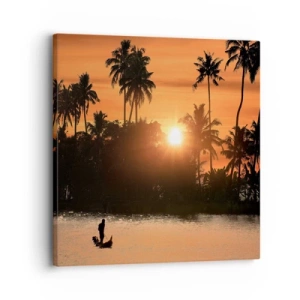 Impression sur toile - Image sur toile - Il est temps de se détendre - 30x30 cm