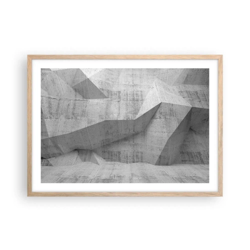 Affiche dans un chêne clair - Poster - Un vrai challenge - 70x50 cm