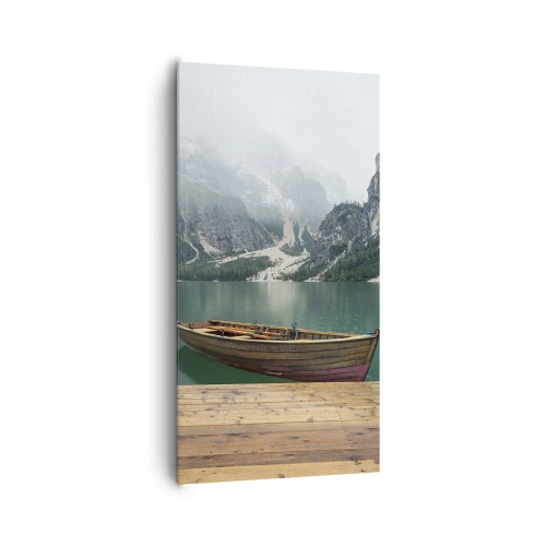 Impression sur toile - Image sur toile - Faire face à la fierté des rochers - 65x120 cm