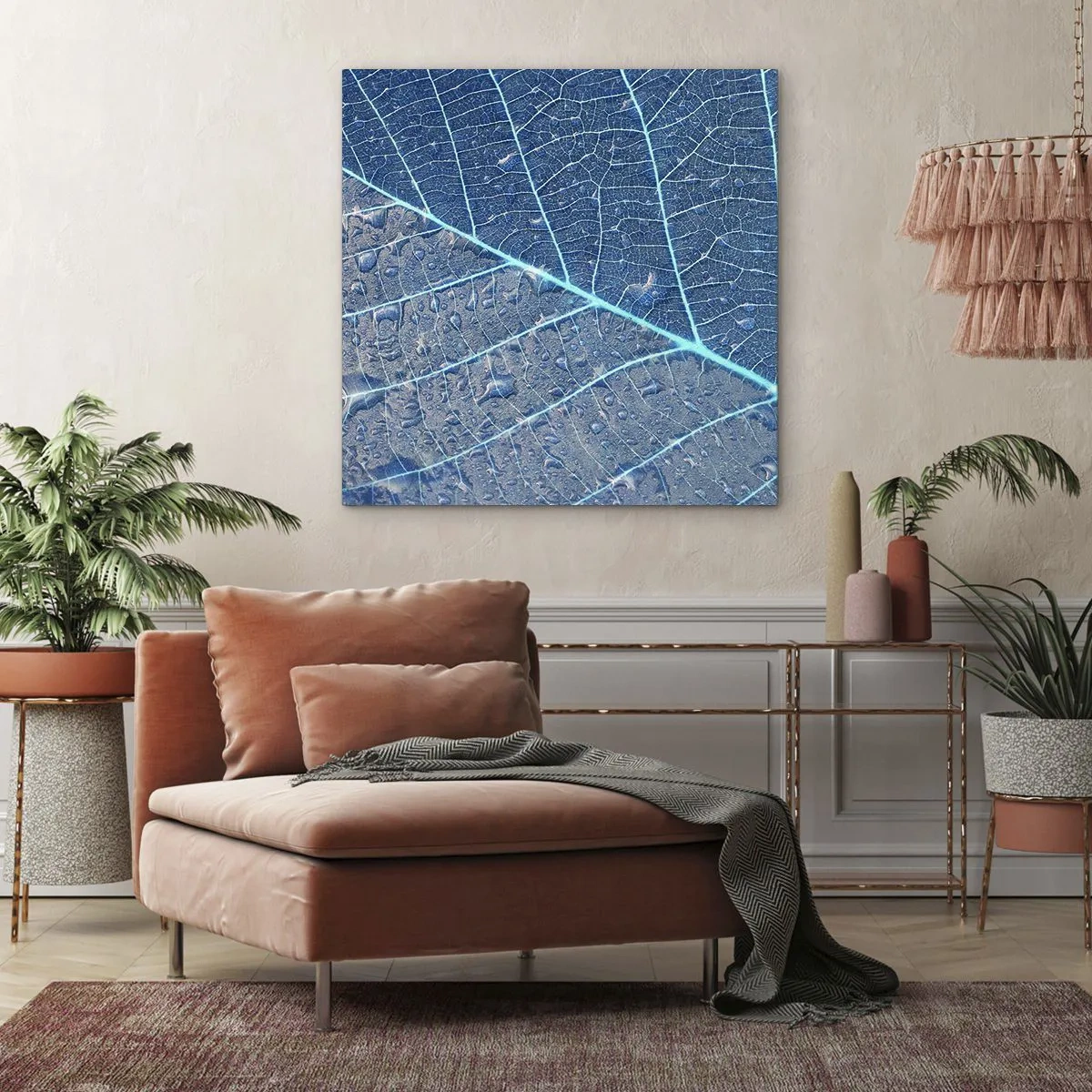 Impression sur toile - Image sur toile - La vie en bleu - 50x50 cm