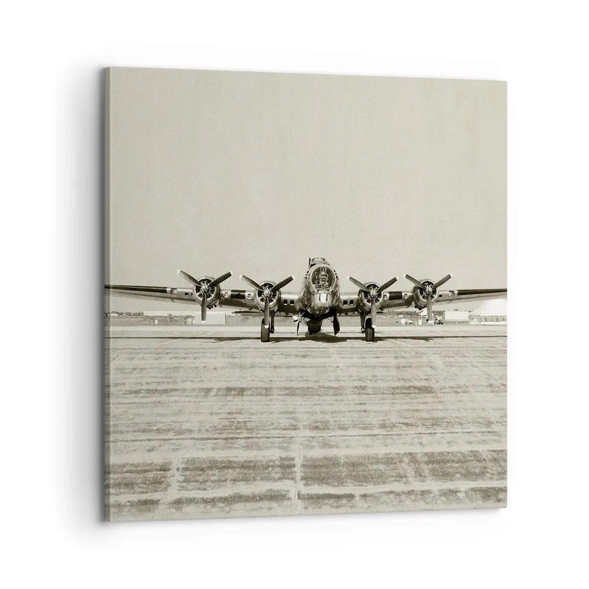 Impression sur toile - Image sur toile - Toujours prêt! - 60x60 cm