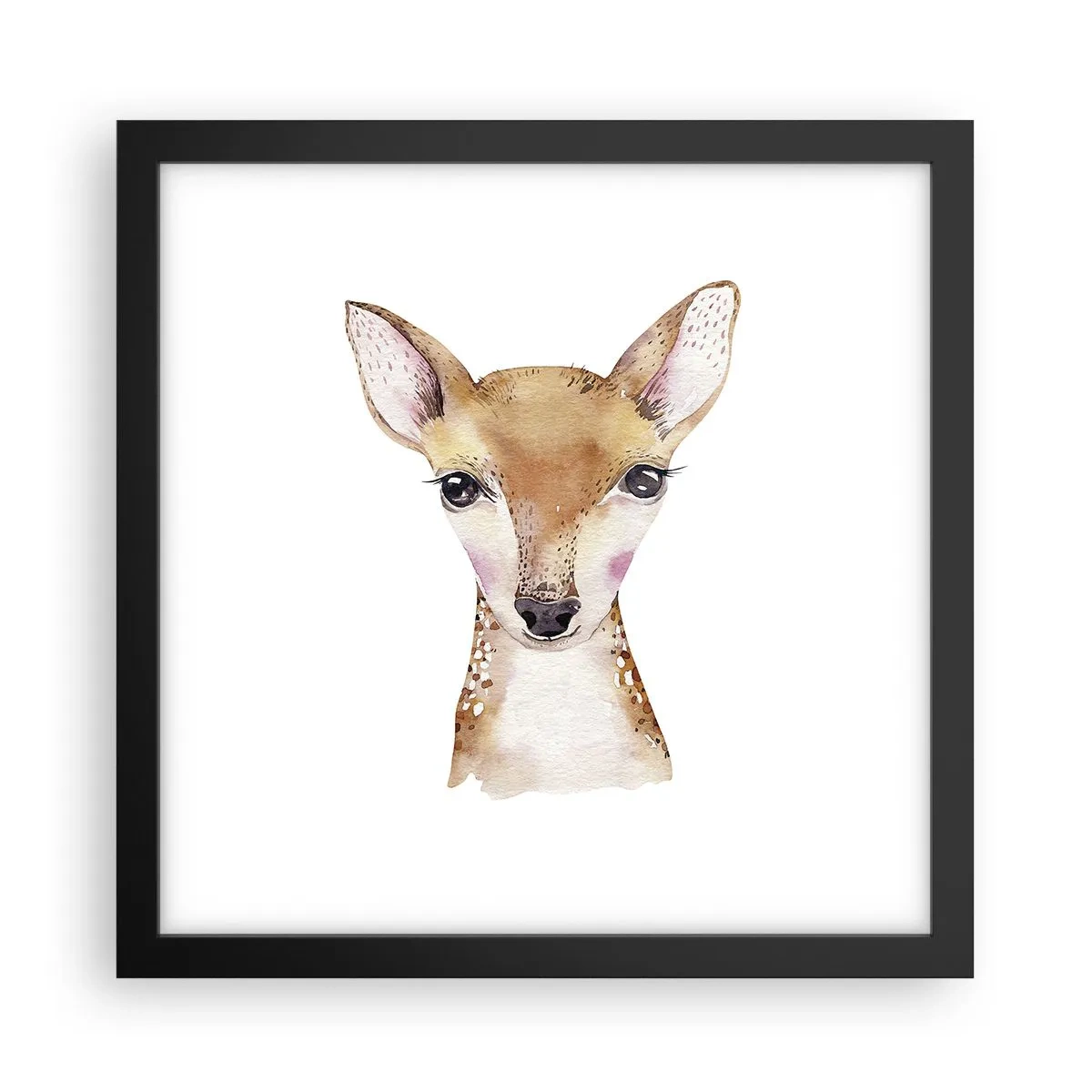 Affiche dans un cadre noir - Poster - L'innocence de la nature - 30x30 cm