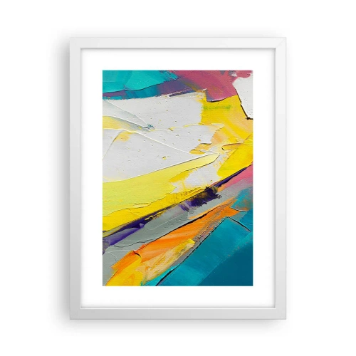 Affiche dans un cadre blanc - Poster - Anatomie du monde - 30x40 cm