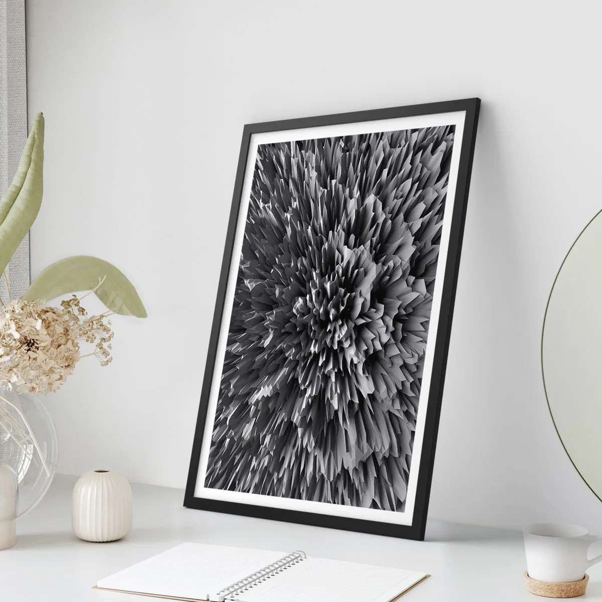 Affiche dans un cadre noir - Poster - Ça ne peut pas être plus dur que ça - 70x100 cm