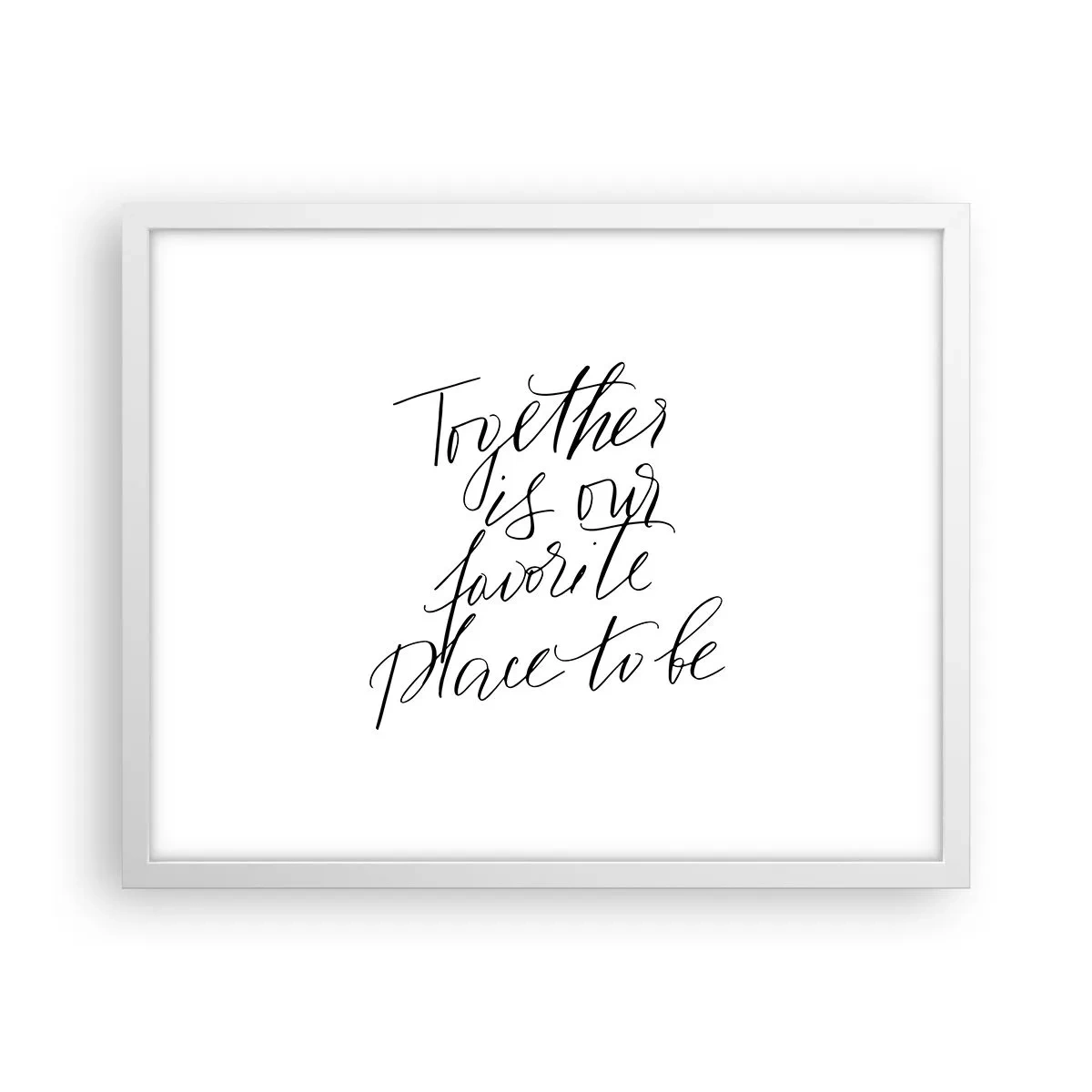 Affiche dans un cadre blanc - Poster - Vous aussi vous le sentez? - 50x40 cm