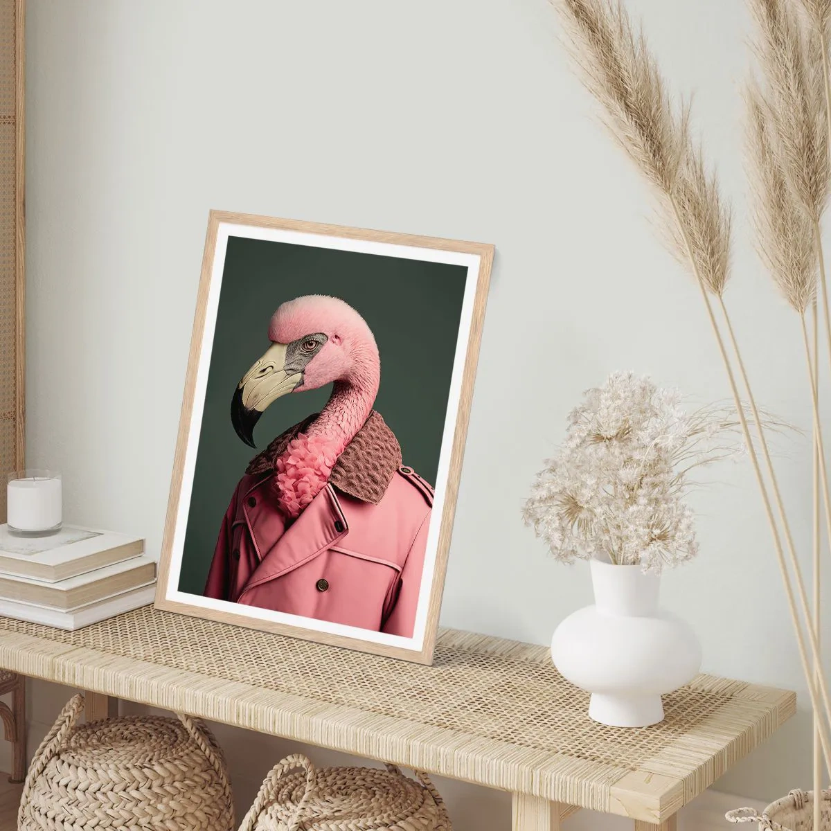 Affiche dans un chêne clair - Poster - La vraie élégance - 70x100 cm