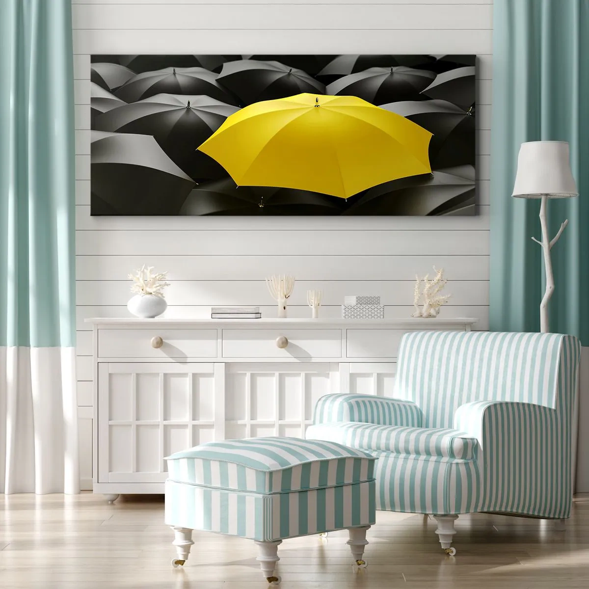 Impression sur toile - Image sur toile - Adieu chagrin - 100x40 cm