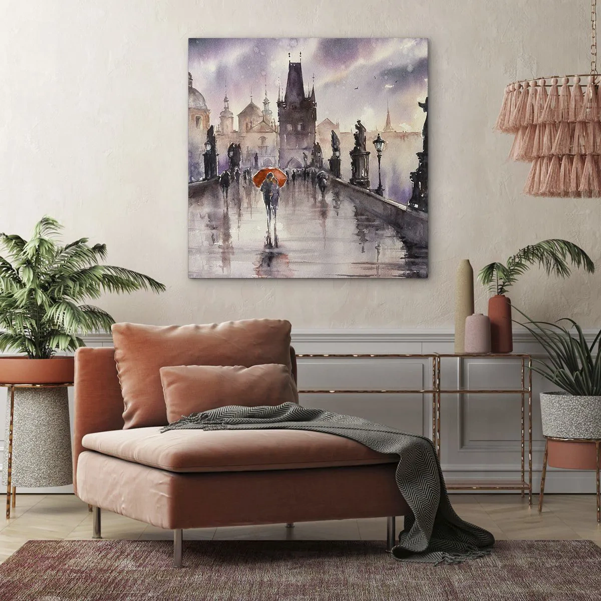 Impression sur toile - Image sur toile - Les gens ne changent pas - 40x40 cm