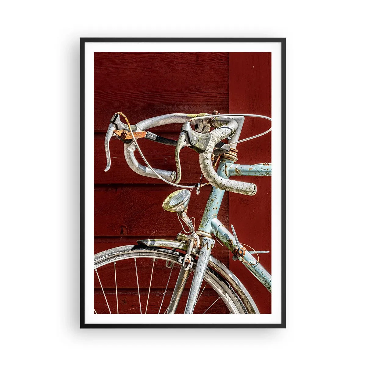 Affiche dans un cadre noir - Poster - Construit pour la victoire - 70x100 cm