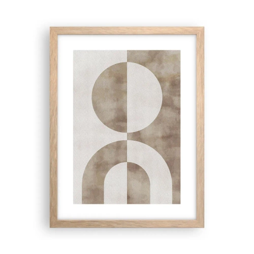 Affiche dans un chêne clair - Poster - Similitudes et différences - 30x40 cm