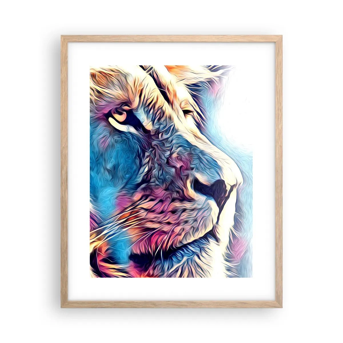 Affiche dans un chêne clair - Poster - L'intelligence de la nature - 40x50 cm