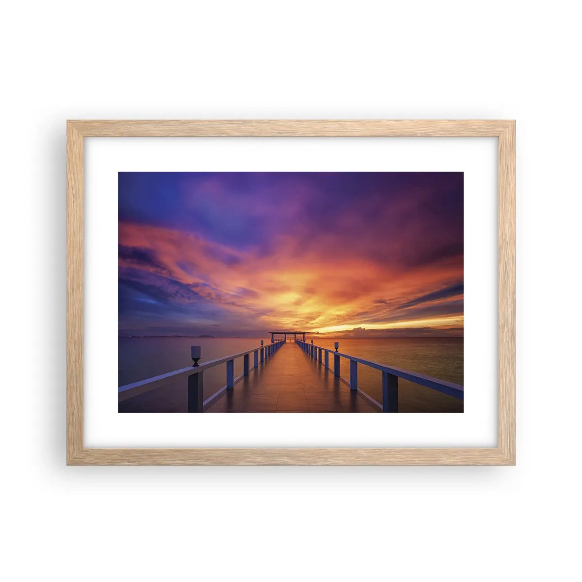 Affiche dans un chêne clair - Poster - Sans fin - 40x30 cm