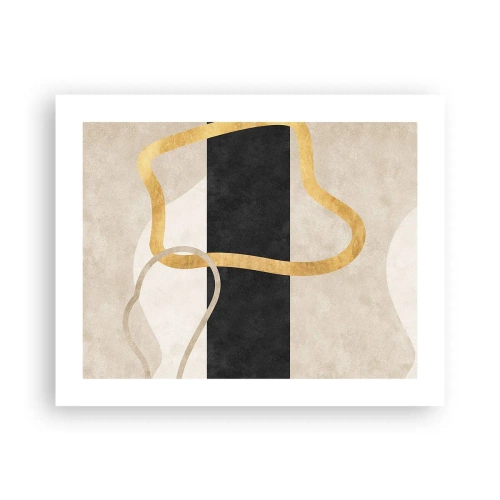 Affiche - Poster - Formes emmellées - 50x40 cm