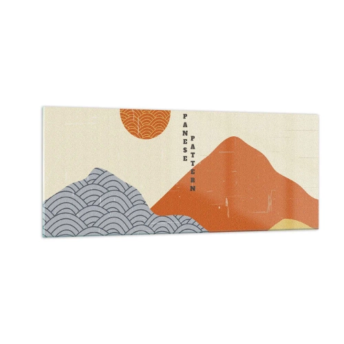 Impression sur verre - Image sur verre - Dans l'esprit japonais - 100x40 cm