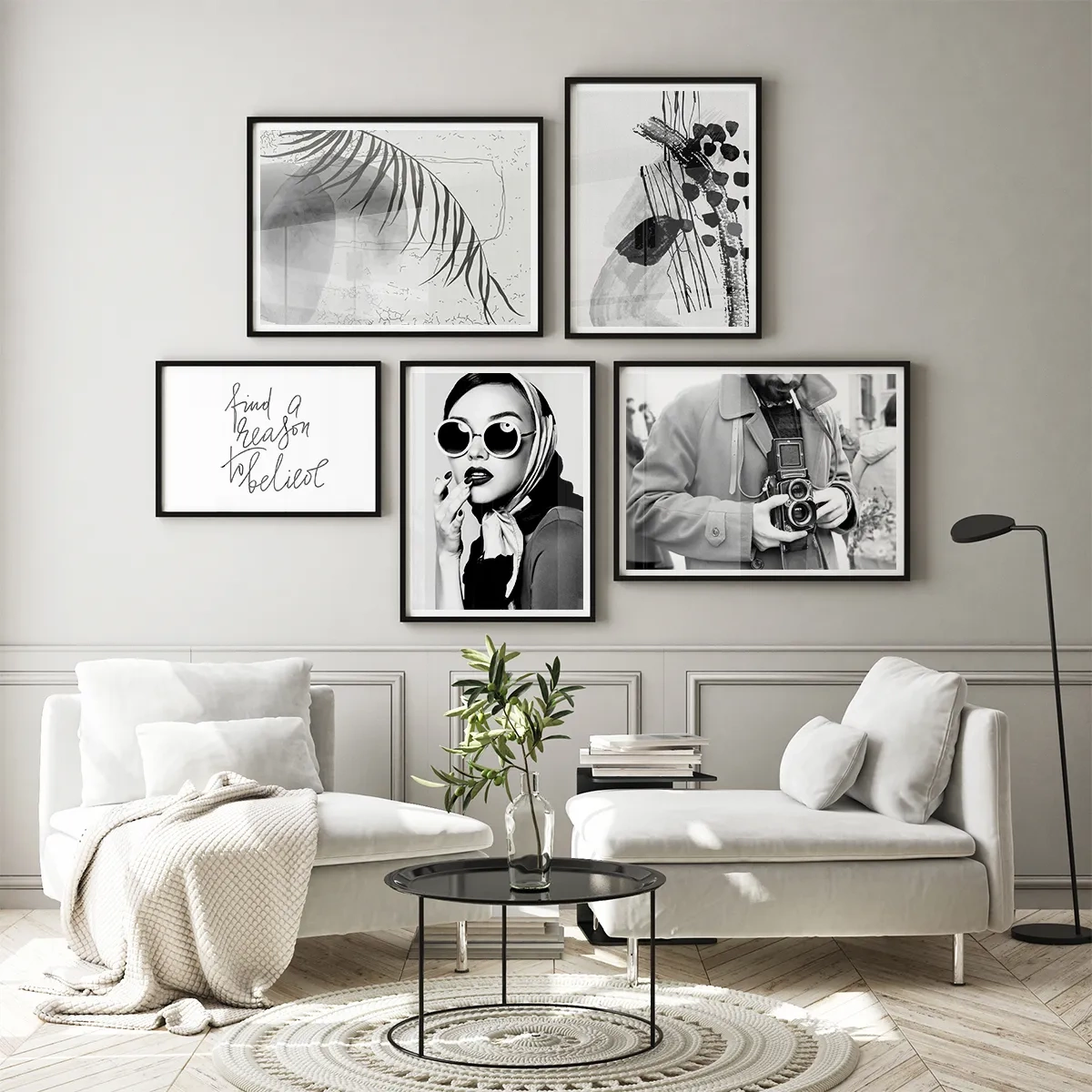 Black and white no. 1 - Inspiration pour le salon