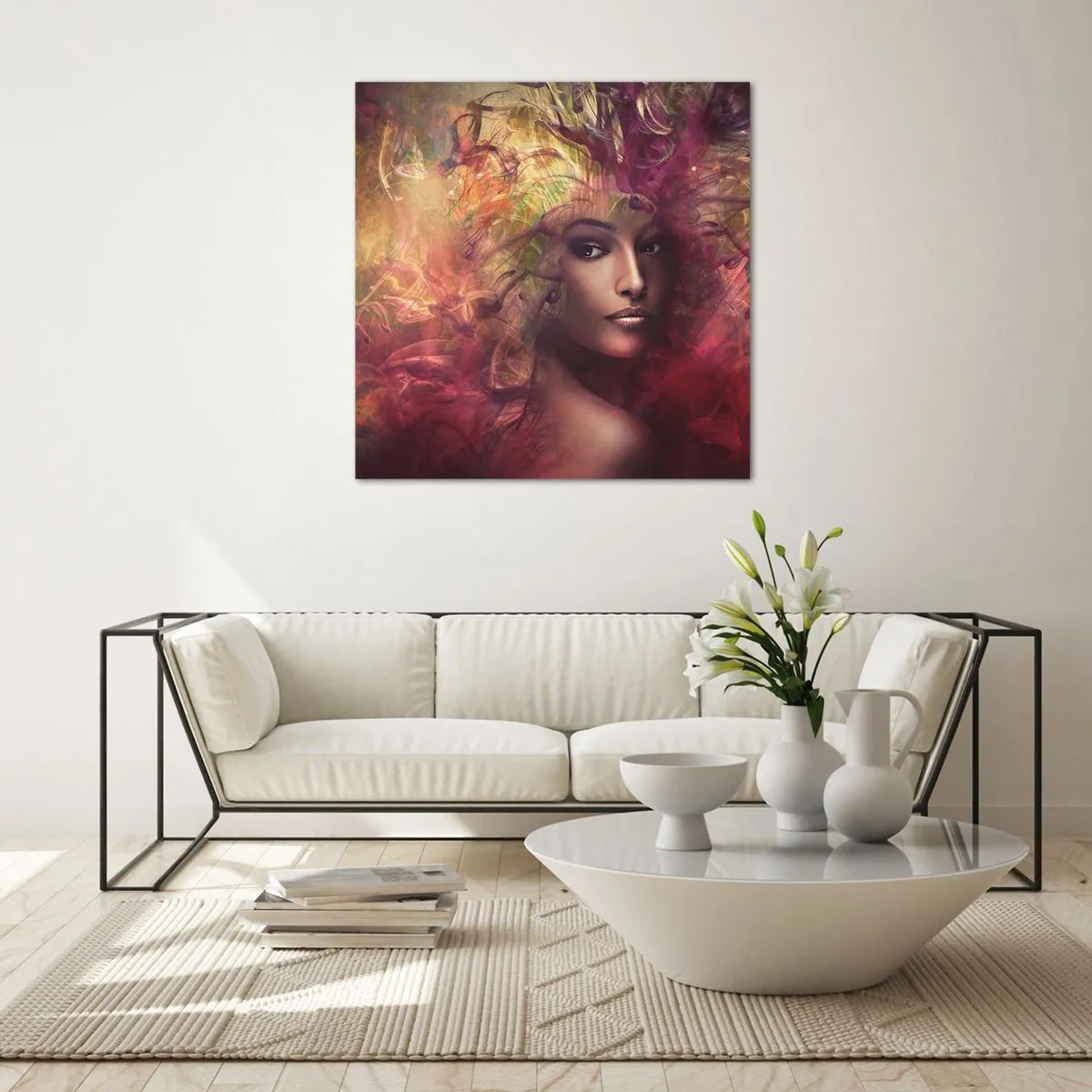 Impression sur verre - Image sur verre - Je suis ici! - 50x50 cm