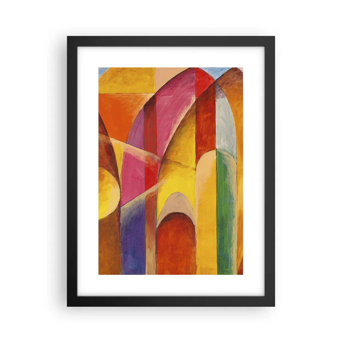 Affiche dans un cadre noir - Poster - Cathédrale du soleil - 30x40 cm