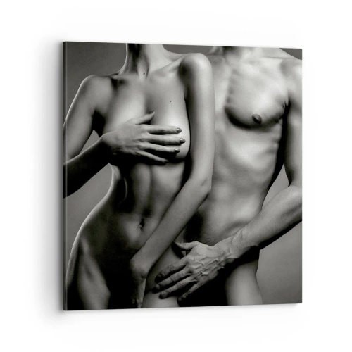 Impression sur toile - Image sur toile - Adam et Eve - 70x70 cm