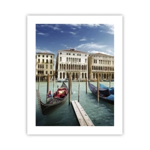 Affiche - Poster - Palace bleu ciel - 40x50 cm