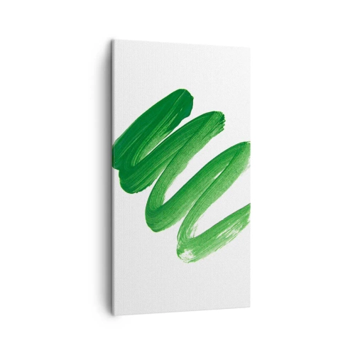 Impression sur toile - Image sur toile - Blague verte - 45x80 cm