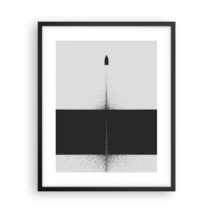 Affiche dans un cadre noir - Poster - Droit au but - 40x50 cm