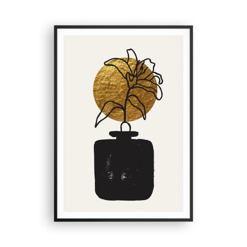 Affiche dans un cadre noir - Poster - La beauté vaut son pesant d'or - 70x100 cm