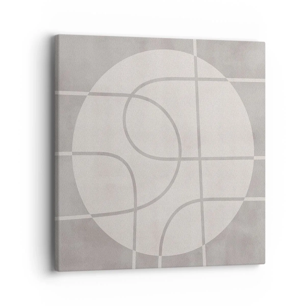 Impression sur toile - Image sur toile - Circulaire et tout droit - 40x40 cm