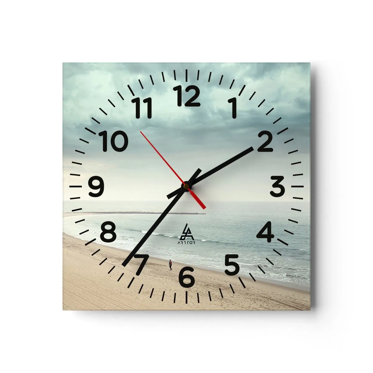 Horloge murale - Pendule murale - à la recherche de la paix - 30x30 cm