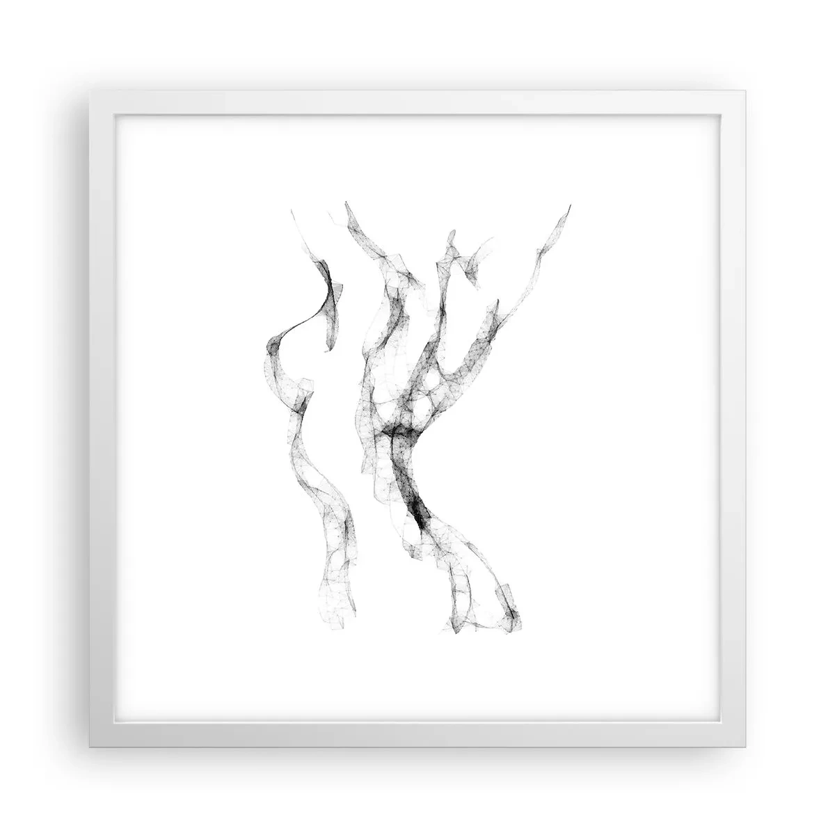 Affiche dans un cadre blanc - Poster - Belle et forte - 40x40 cm