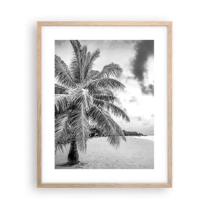 Affiche dans un chêne clair - Poster - Quand tu aspires à la solitude - 40x50 cm