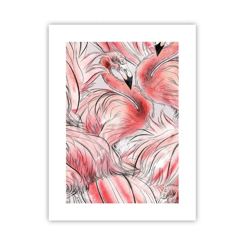 Affiche - Poster - Oiseau corps de ballet - 30x40 cm