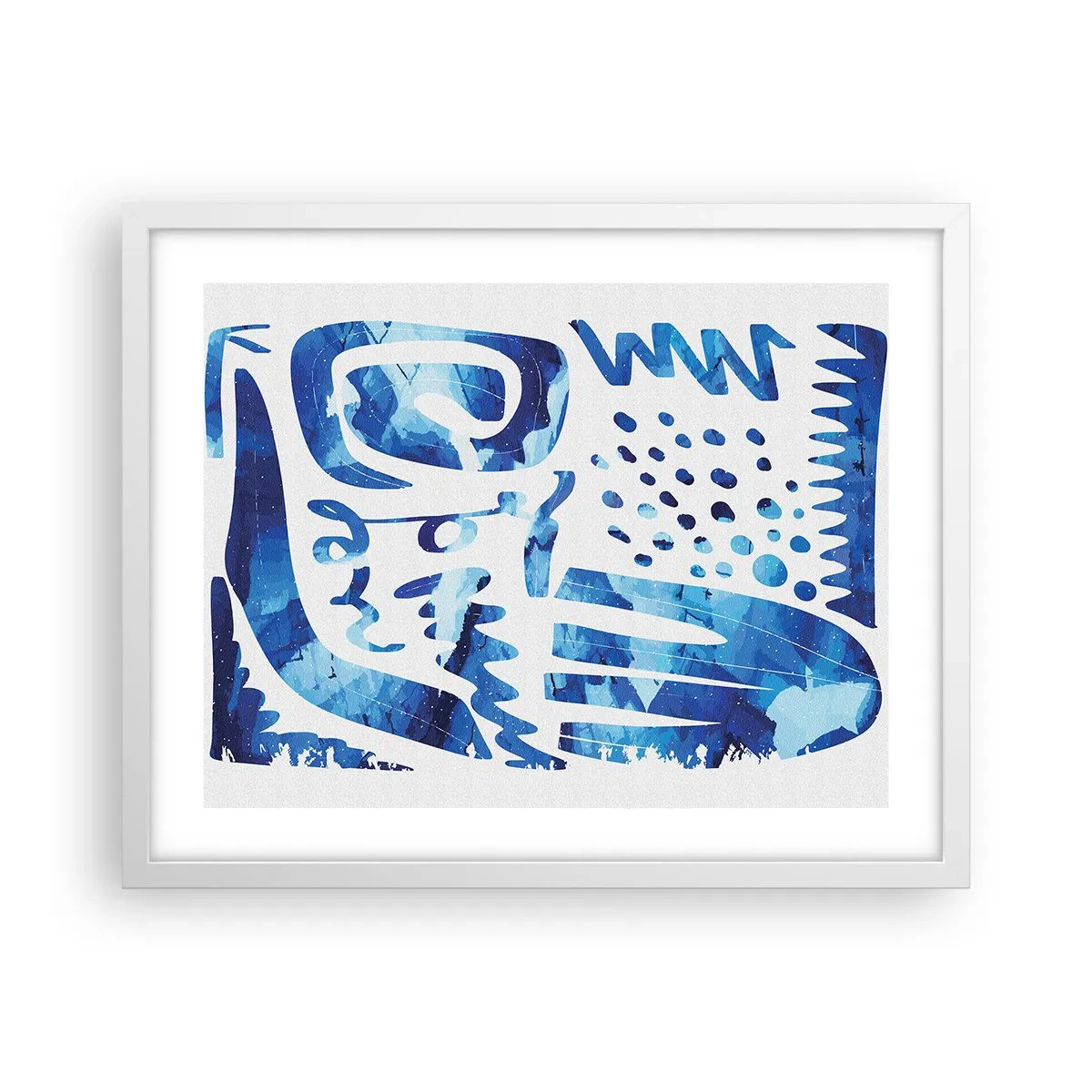 Affiche dans un cadre blanc - Poster - Retour aux racines - 50x40 cm