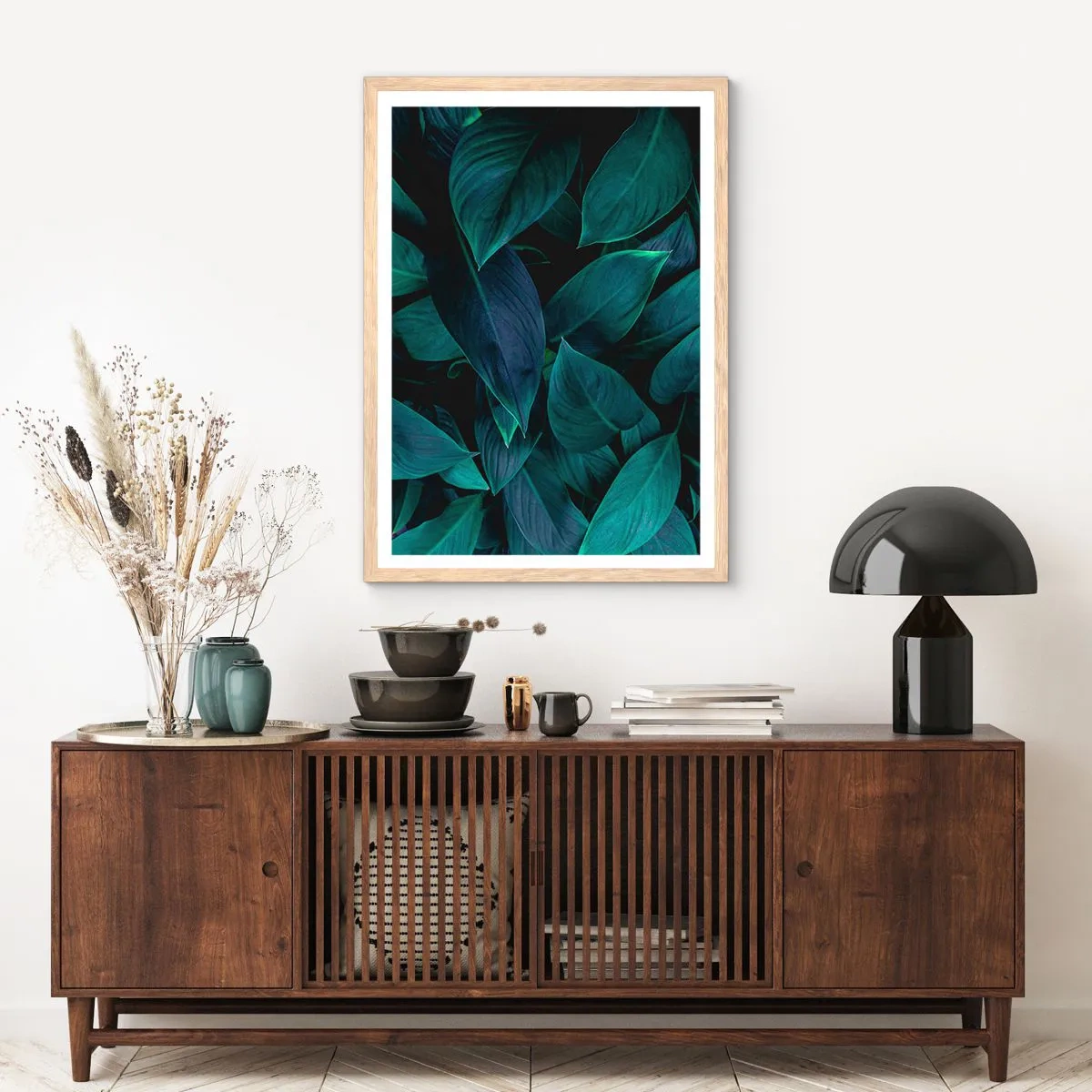 Affiche dans un chêne clair - Poster - le vert lui-même - 61x91 cm