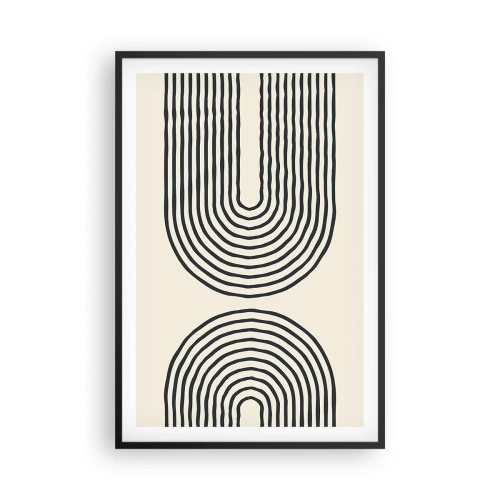 Affiche dans un cadre noir - Poster - Dans un instant... - 61x91 cm