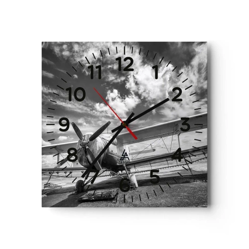 Horloge murale - Pendule murale - Je suis impatient! - 40x40 cm